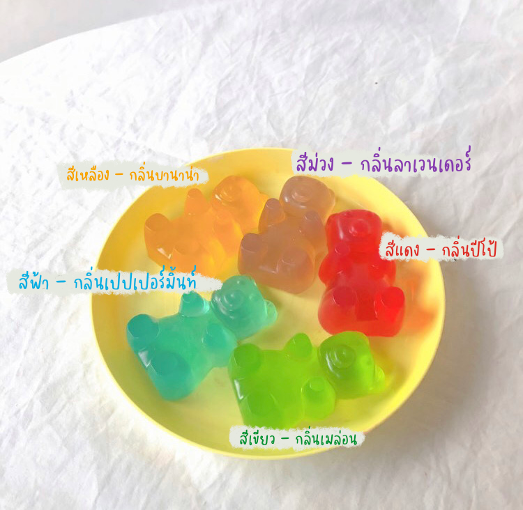 [Pre-Order] Tiny Gummies Bear Soap - Red [กลิ่นปีโป้สตอร์เบอร์รี่]