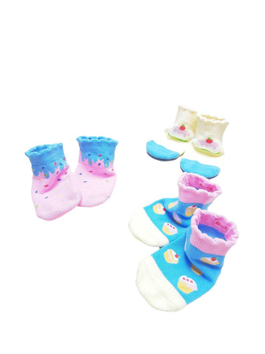ถุงเท้าเด็ก 0 -3 ปี มีกันลื่น Sweet Collection มี 3 ขนาด