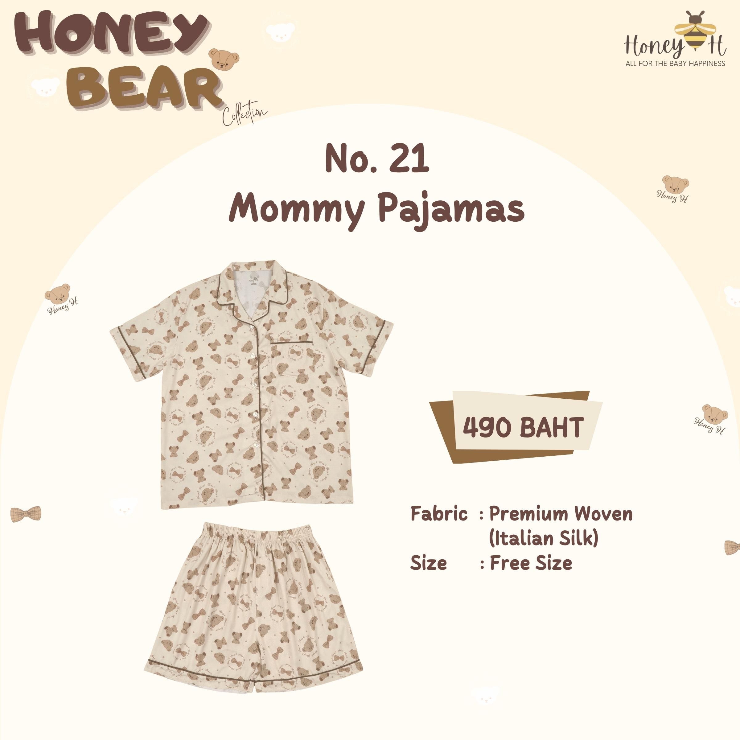 Honey Bear 21 - Mommy&Daddy Pajamas (ลายหมี)