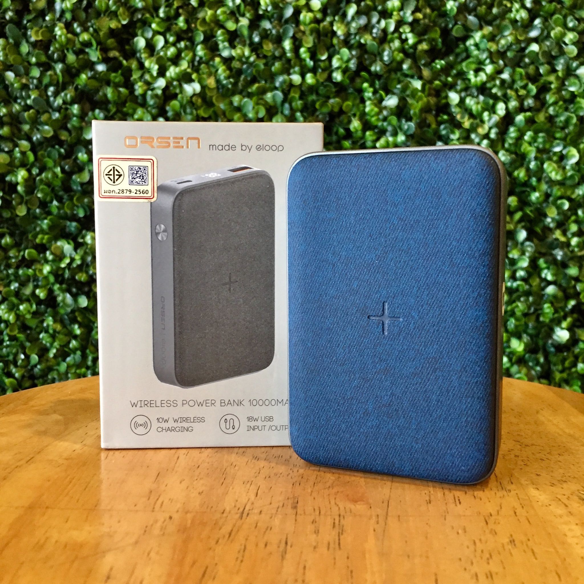 แบตสำรอง 10000mAh 18W มี wireless charging
