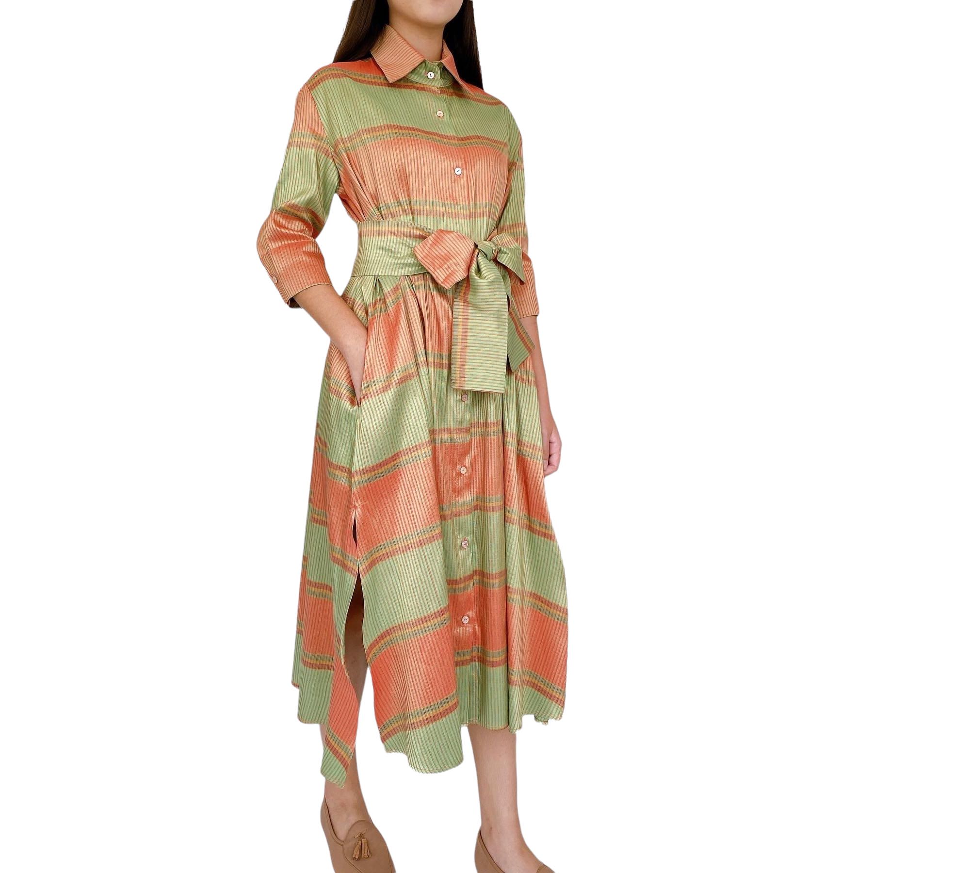 Maxi Shirt Dress: Primavera
