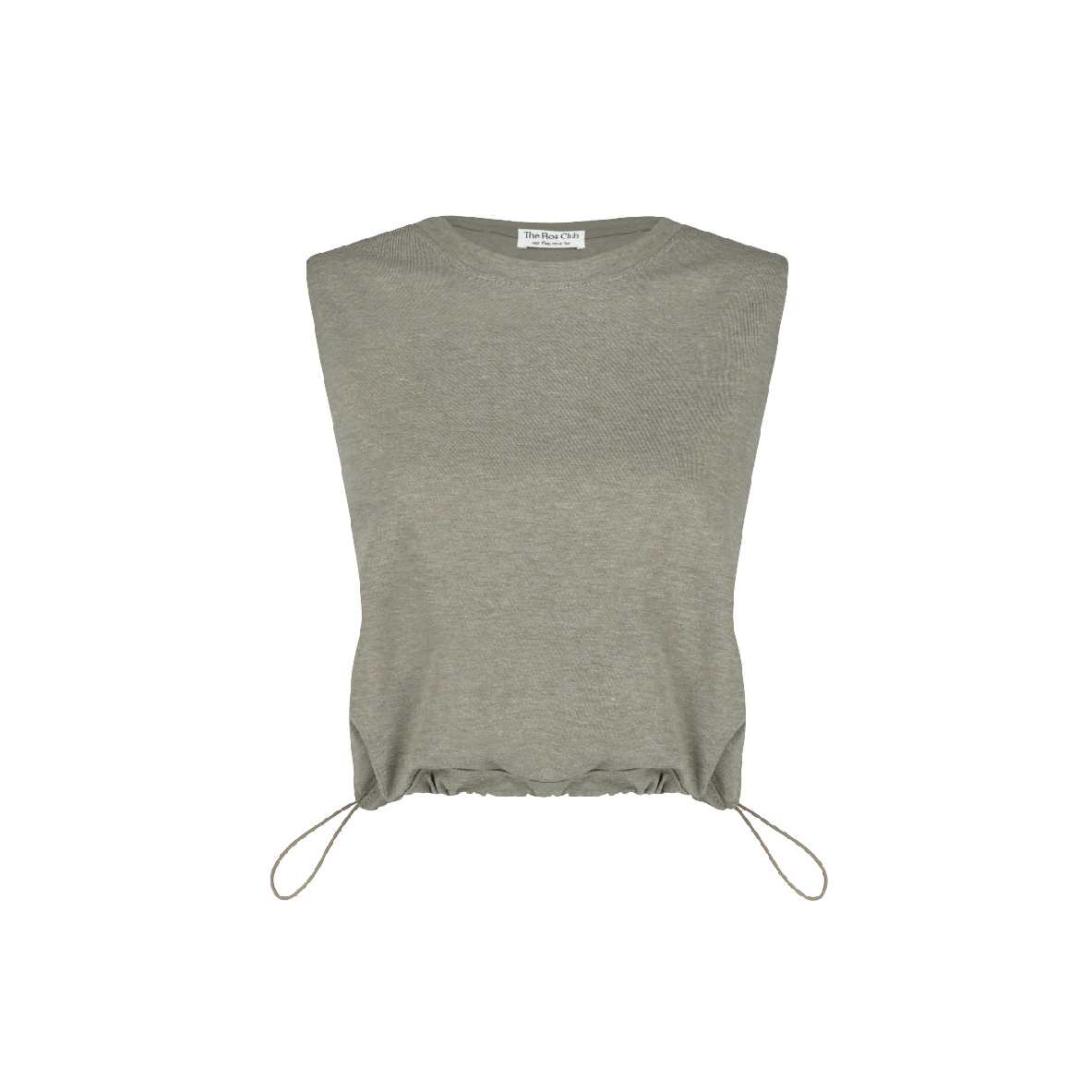 Sunflower Net Crop Tank (Khaki) – The Flos Club