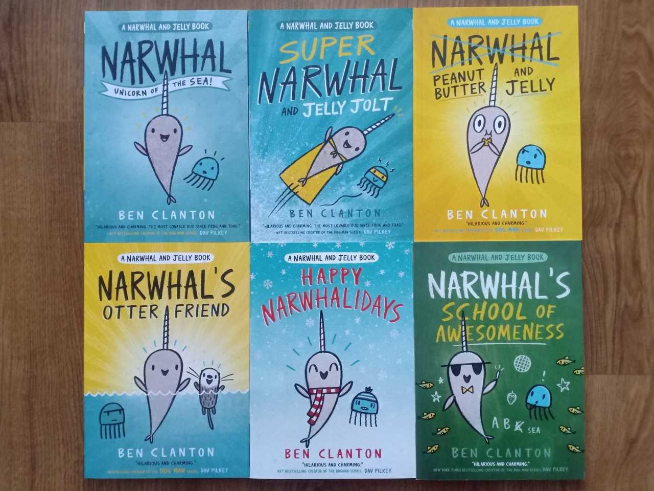 Narwhal and Jelly series 6 books set By Ben Clanton🐳