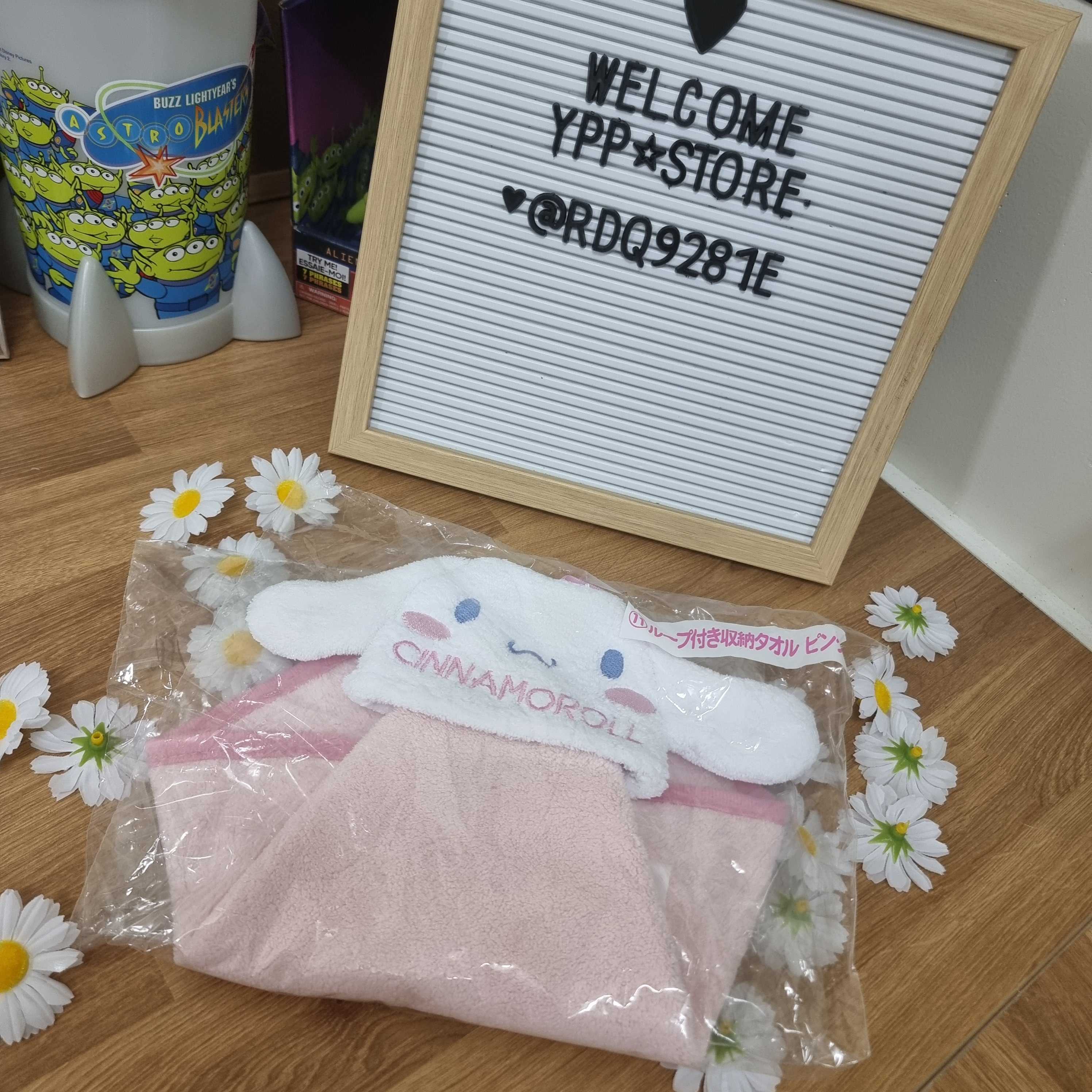 พร้อมส่ง 💖  ผ้าเช็ดมือ #cinnamorollthailand น้องเป็นสีชมพู๊ชมพู 🥰