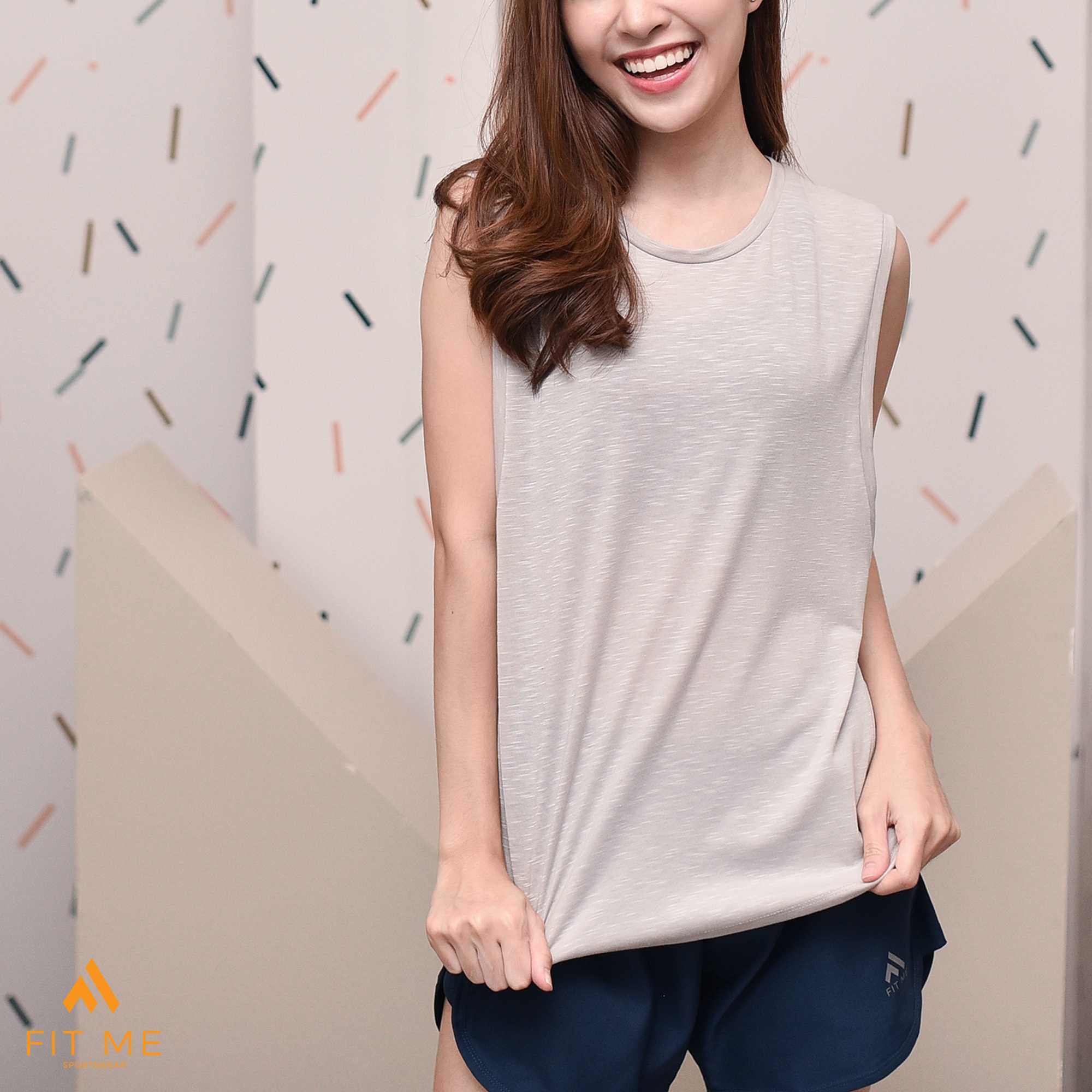 เสื้อกล้ามแขนกว้าง เสื้อคลุมบรา รุ่น Slub Tank