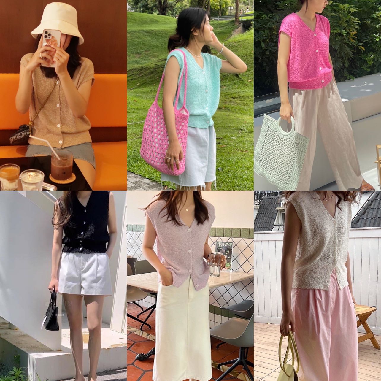 cpjgirlxx  | พร้อมส่ง  Eden vest knittop - 5col เสื้อกั๊กไหมพรม ทอหลวม เกาหลี