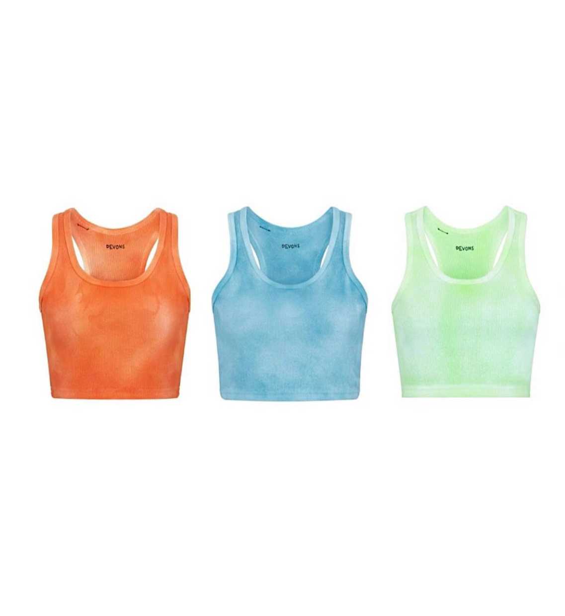 DEVONS • subtle dyed cotton cropped tank top