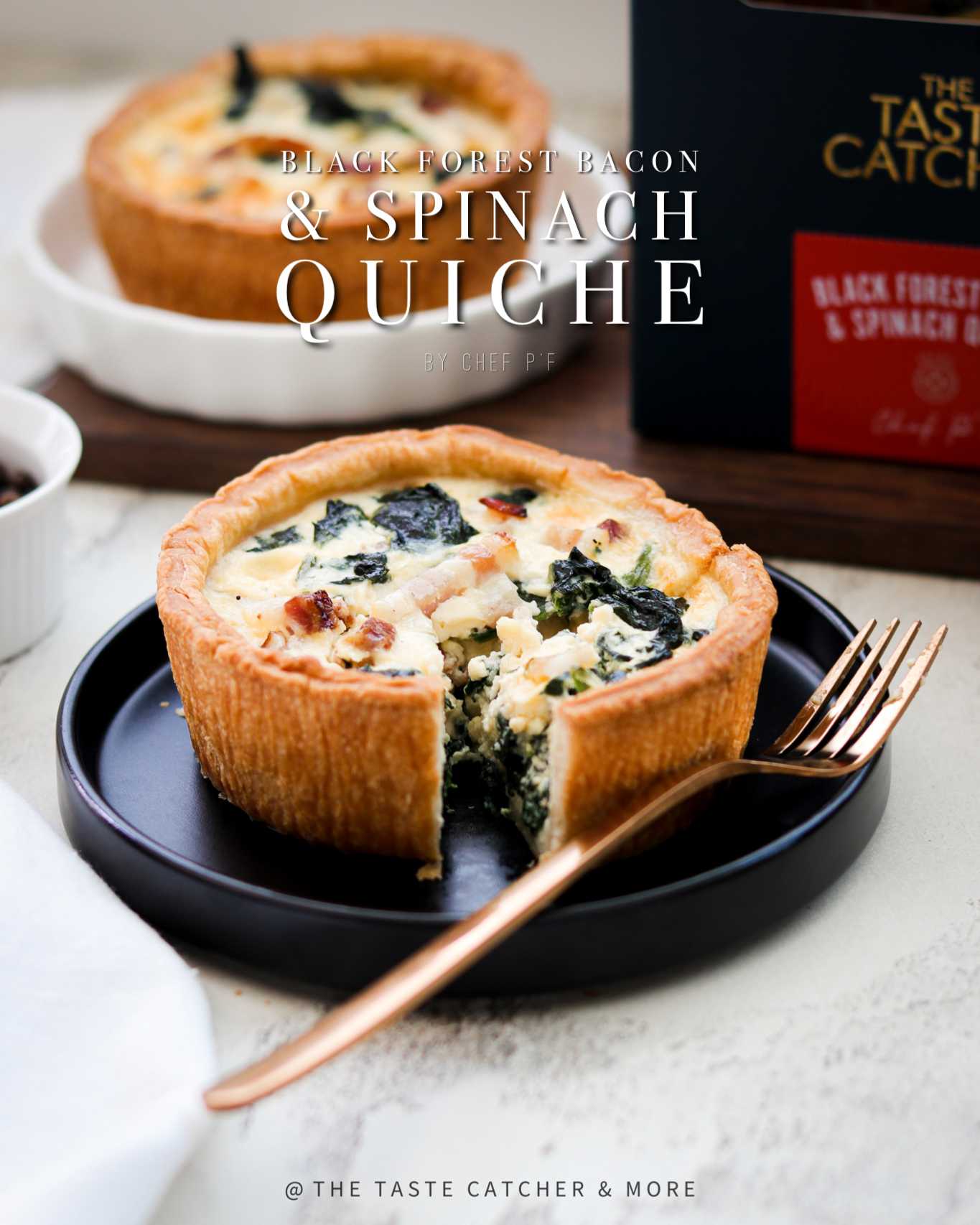 BLACK FOREST BACON & SPINACH QUICHE