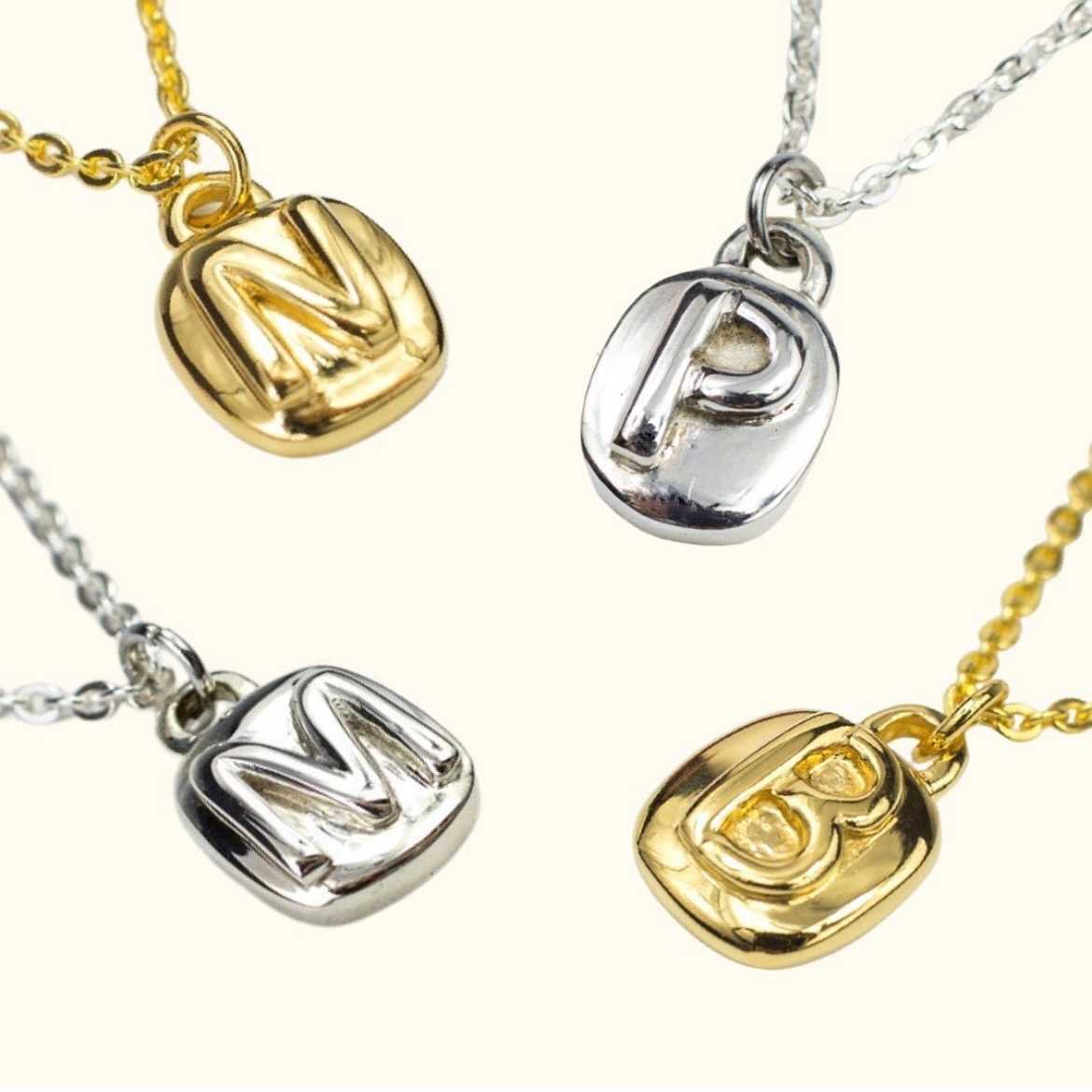 CANDY LETTER SILVER / GOLD (Sterling Silver 18K Plated Gold)
