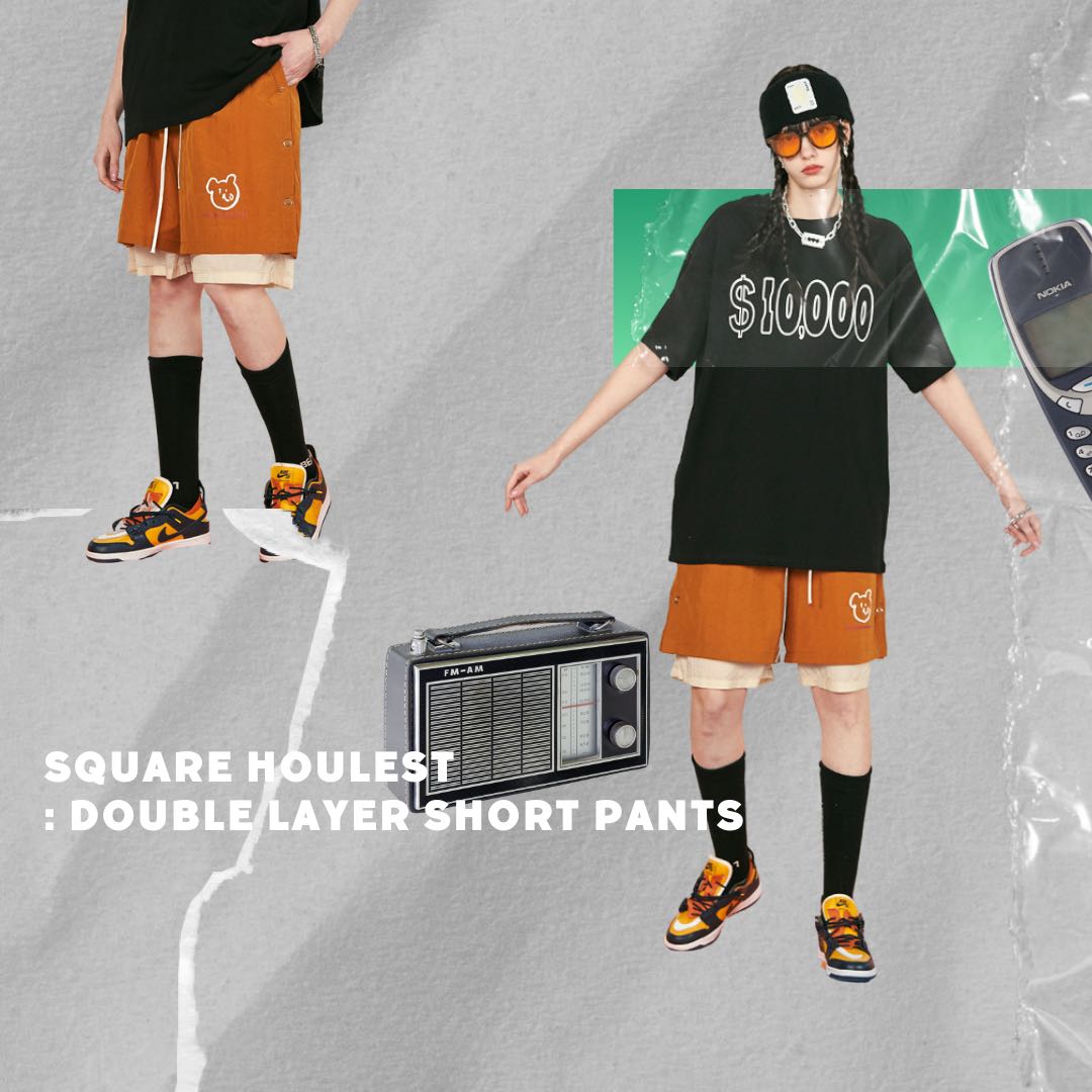 DOUBLE LAYER SHORT PANTS