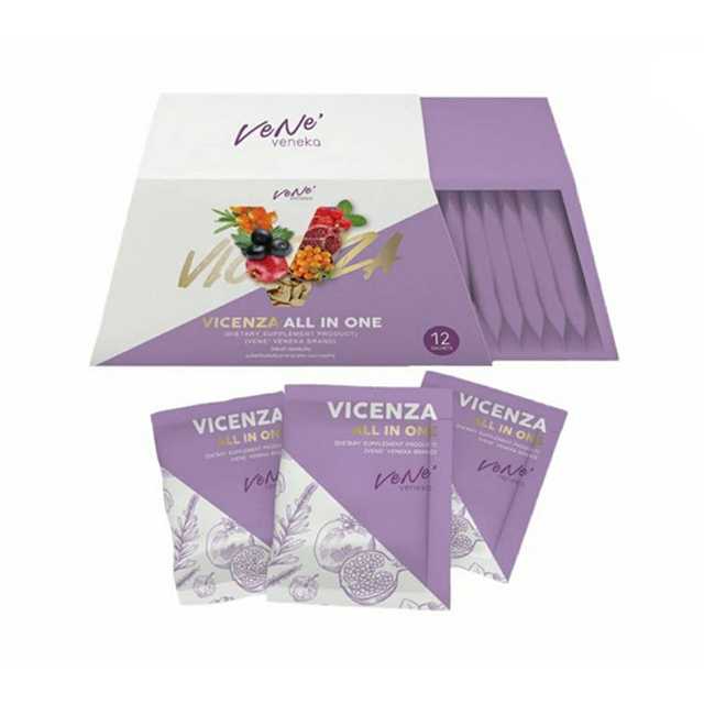 VICENZA ALL IN ONE BY VENE’ VENEKA (โปรโมชั่น 2 แถม 1 กล่อง บรรจุ 6 ซอง)