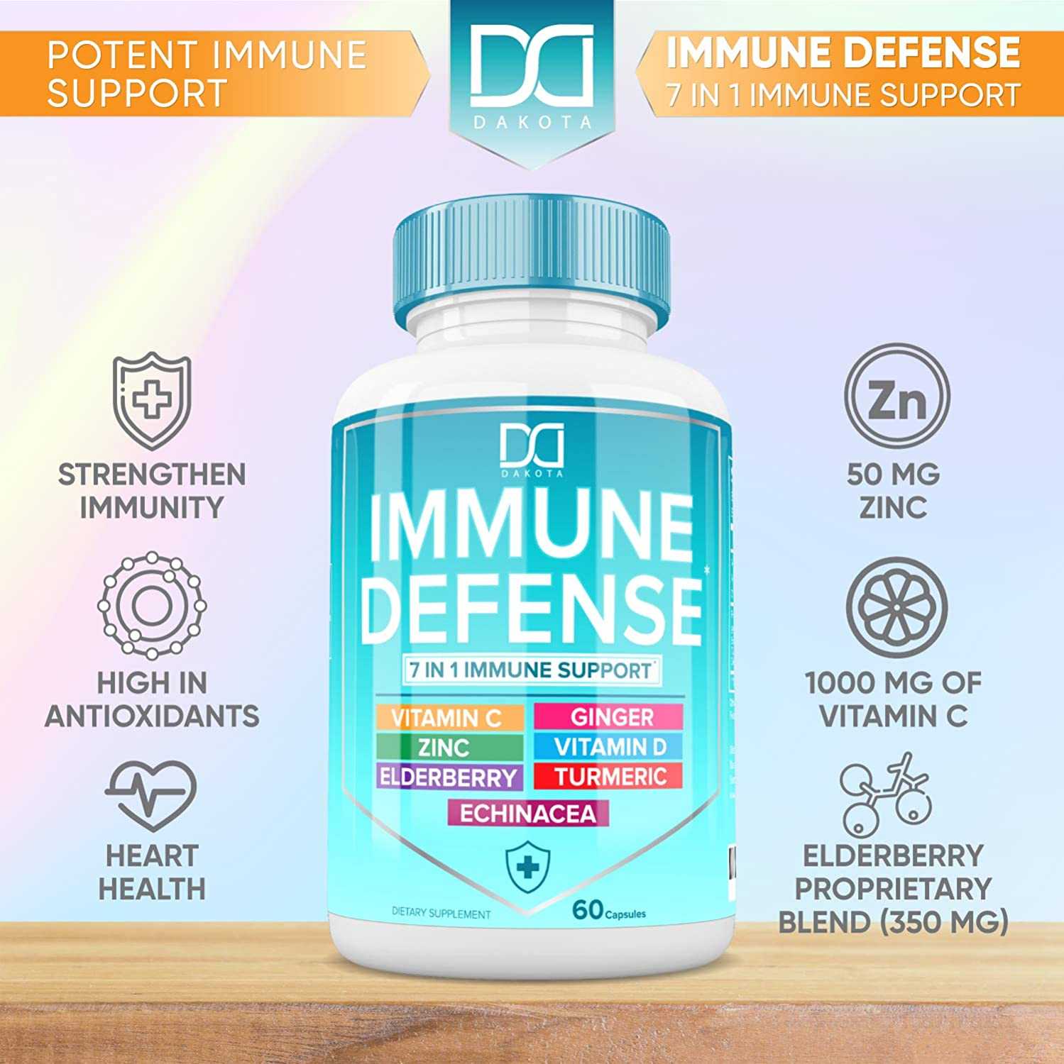 Dakota 7 in 1 Immune System Booster 60 capsules