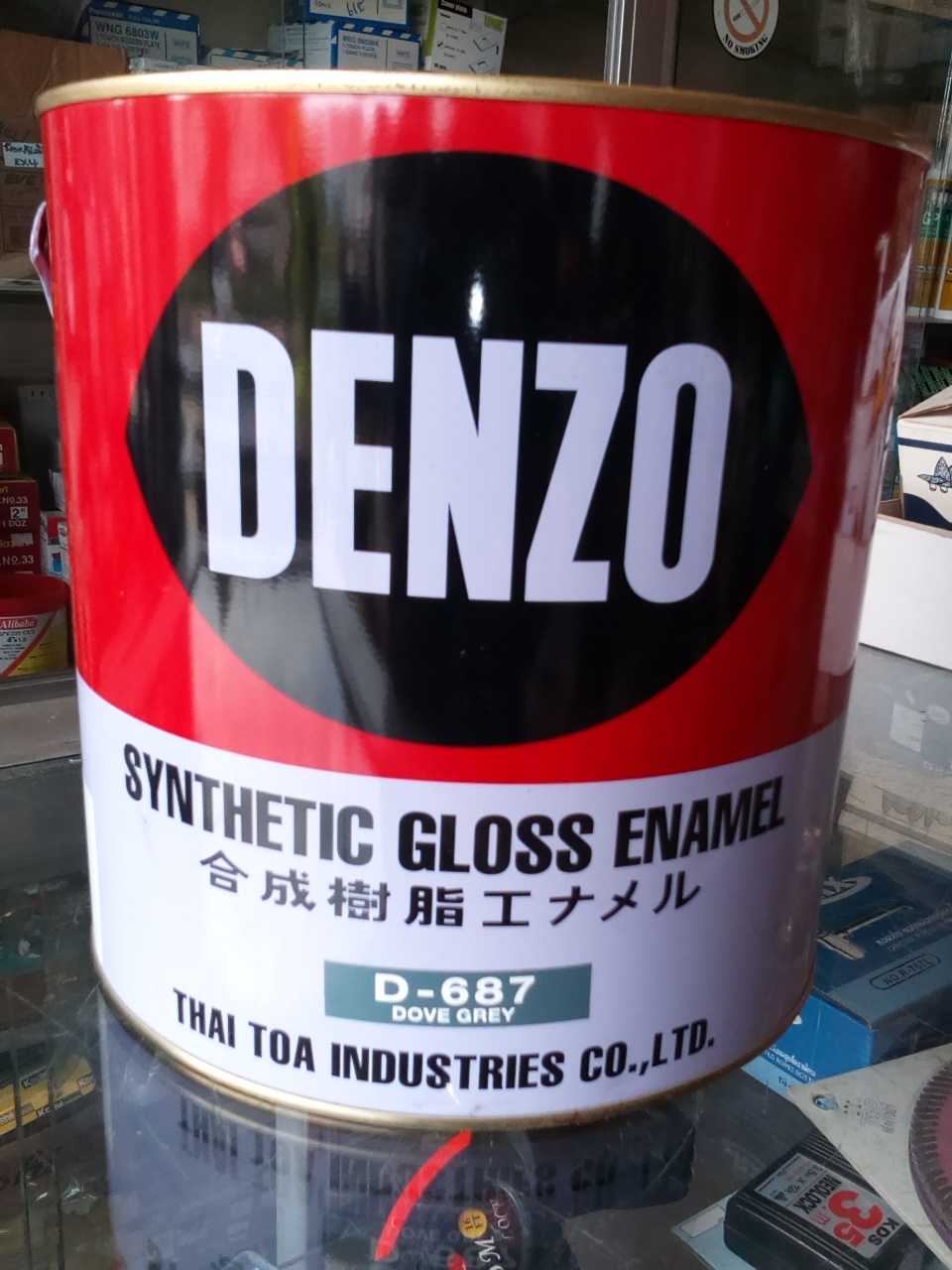 สีน้ำมัน สีเคลือบเงา เดนโซ่#DENZO ขนาด 5 แกลอน 3.4 ลิตร #D-687#