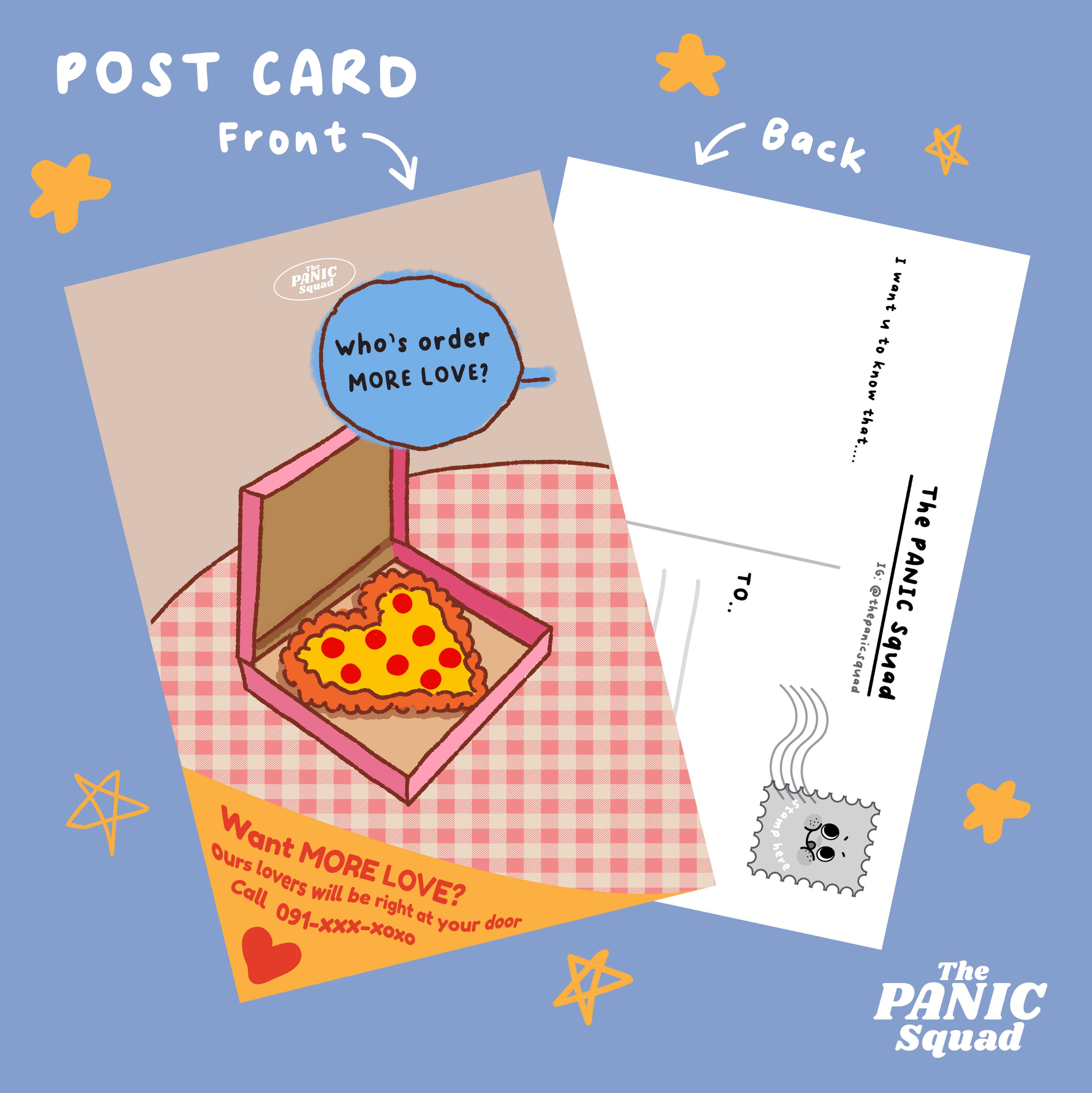 โปสการ์ด Love delivery Postcard