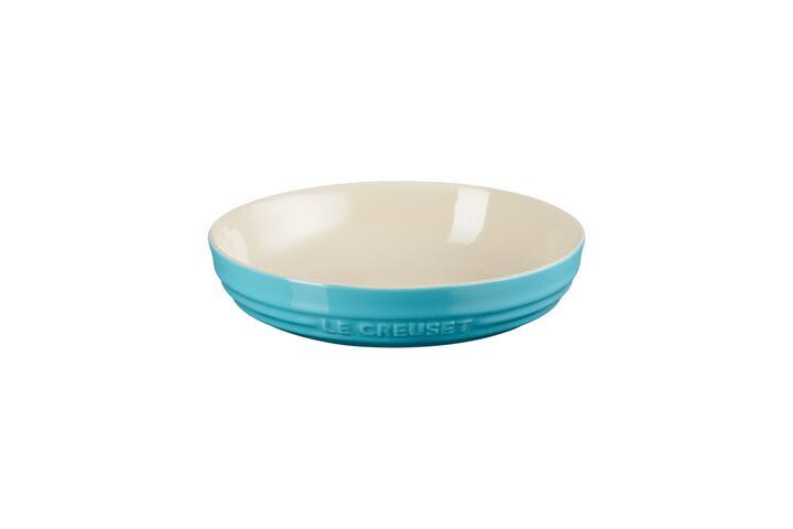 20CM DEEP ROUND DISH  TURQUOISE