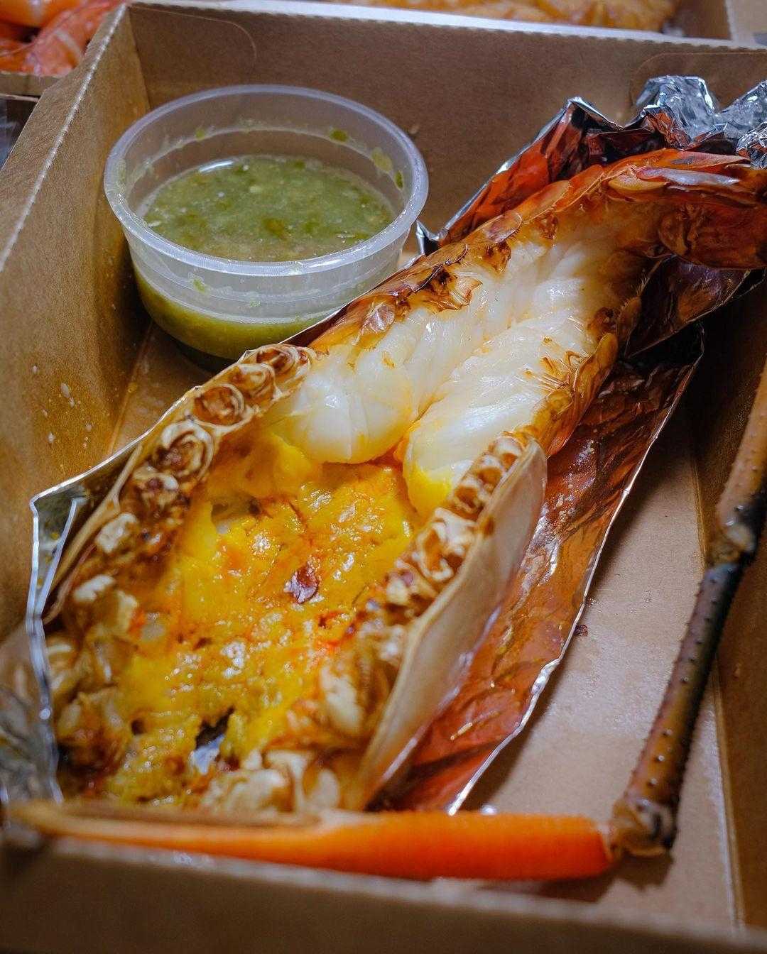 กุ้งแม่น้ำอบ size 5-7 ตัวโล ( 1ตัวต่อชุด )
