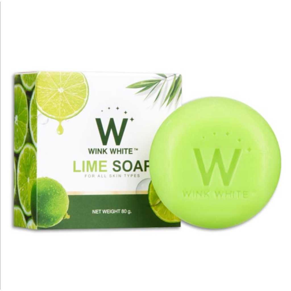 W WINK WHITE LIME SOAP สบู่มะนาววิ้งไวท์ 80g.