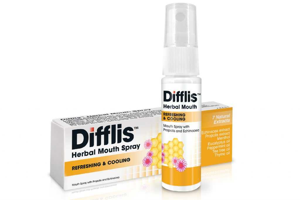 Difflis Herbal Mouth Spray ดิฟฟลิส สเปรย์พ่นคอ 15ml