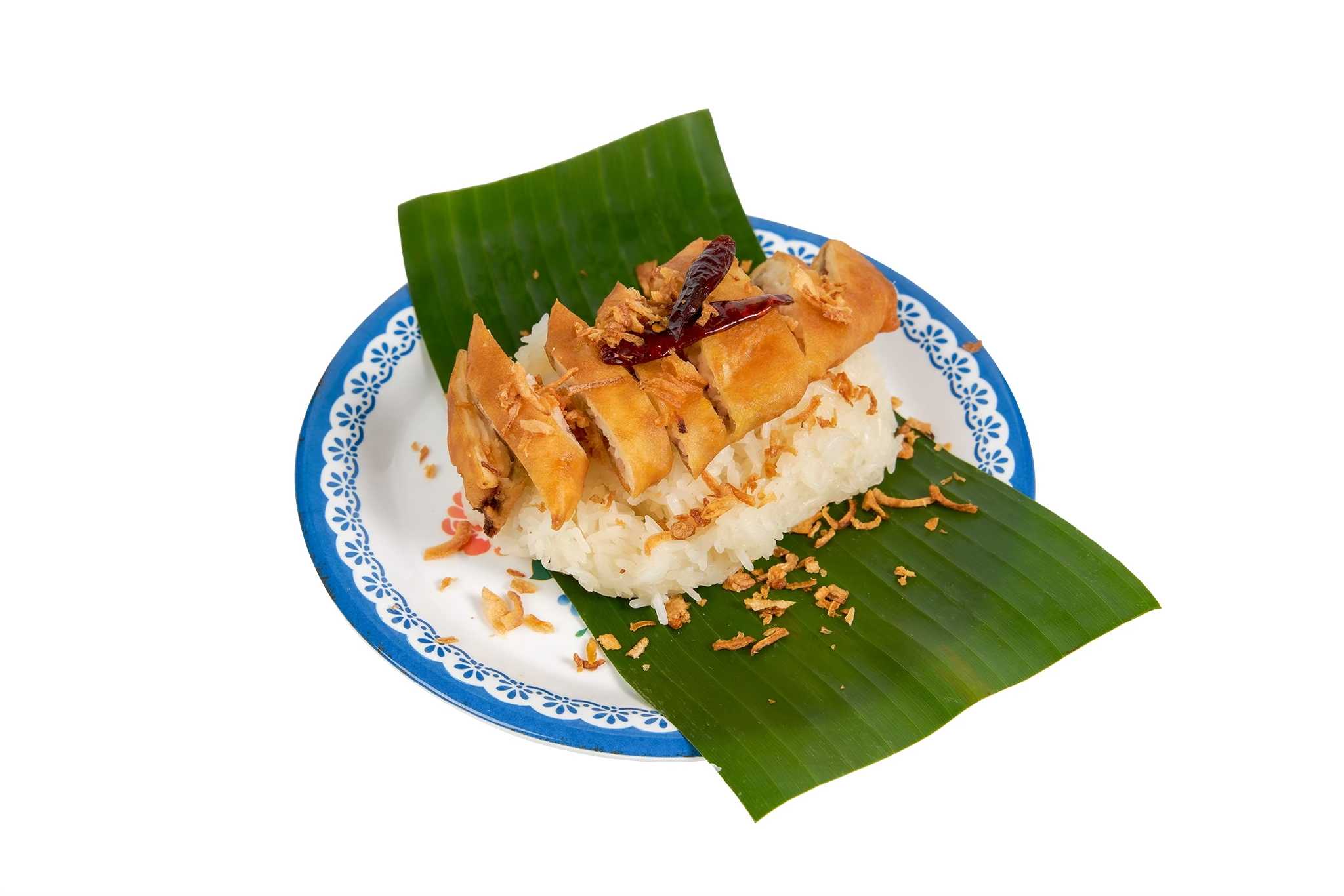ข้าวหอมปลาทอด ปลาส้ม