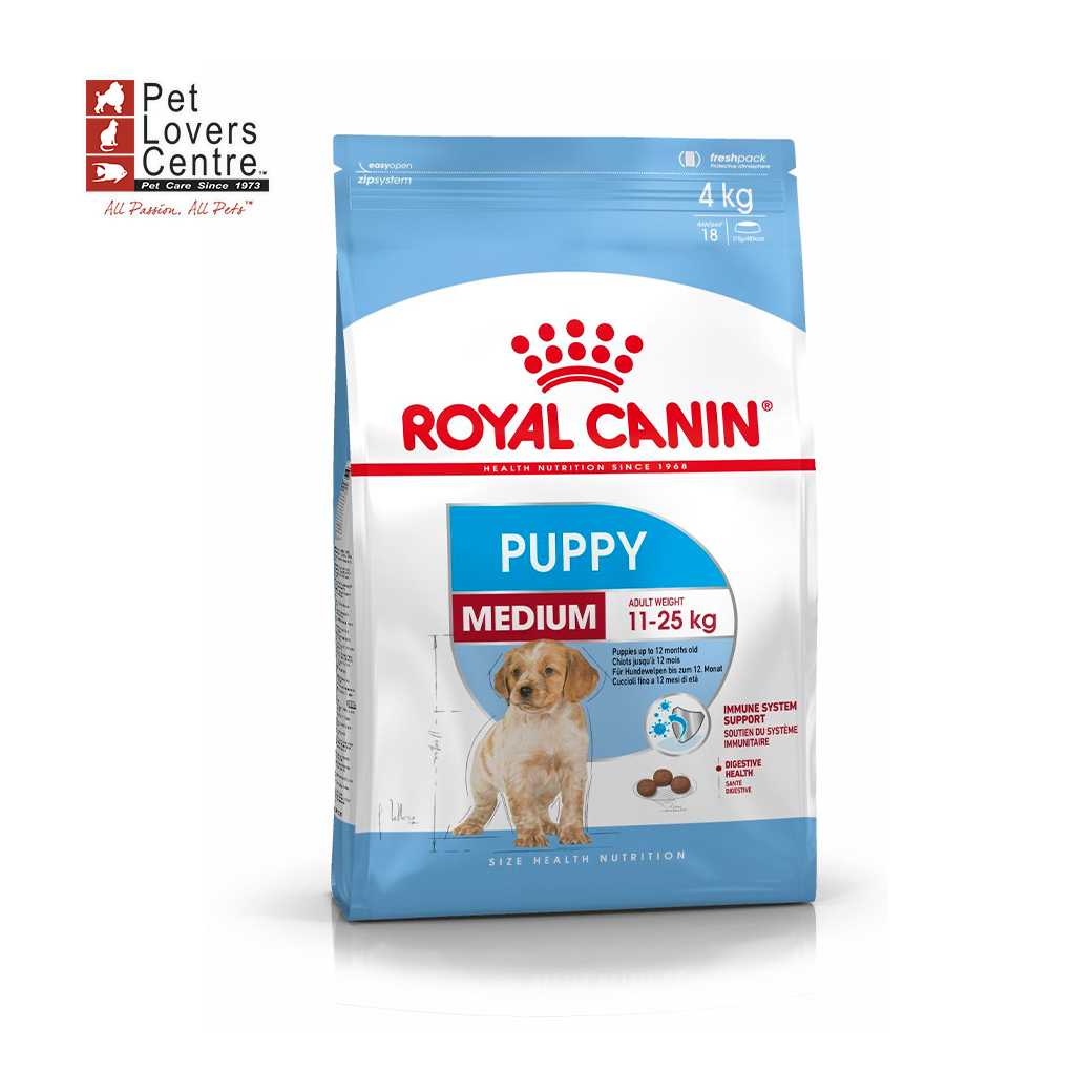 ROYAL CANIN MEDIUM PUPPY อาหารสุนัขขนาด 4 kg