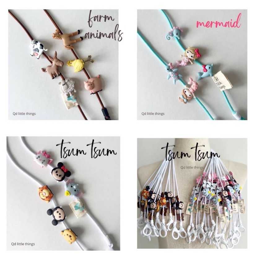 Best Seller QD Little Things สายคล้องหน้ากาก Qd MaskStrap รุ่น Funky 5 ลายใหม่สุดน่ารัก