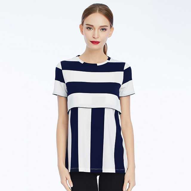 เสื้อให้นม Striped Viola