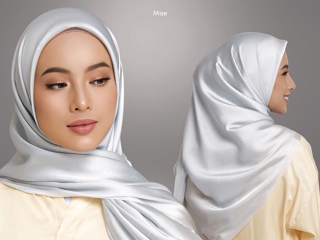 ผ้าฮีญาบ แบรนด์ The_hijab co รุ่น Maxie ทรงสี่เหลี่ยม