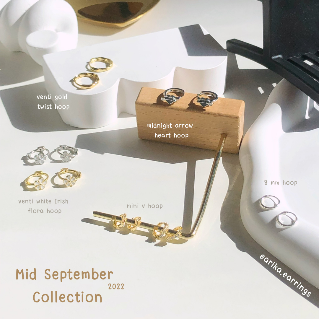 earika.earrings - ต่างหูเงินแท้ S92.5 คอลเลคชั่นกลางเดือนกันยายน 2022 (1) เหมาะสำหรับคนแพ้ง่าย