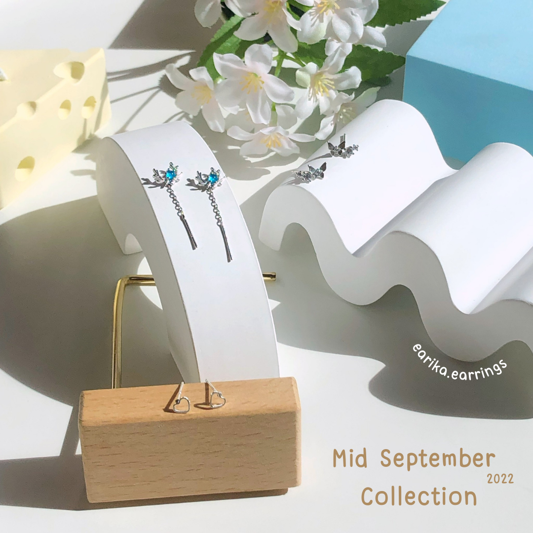 earika.earrings - ต่างหูเงินแท้ S92.5 คอลเลคชั่นกลางเดือนกันยายน 2022 (2) เหมาะสำหรับคนแพ้ง่าย
