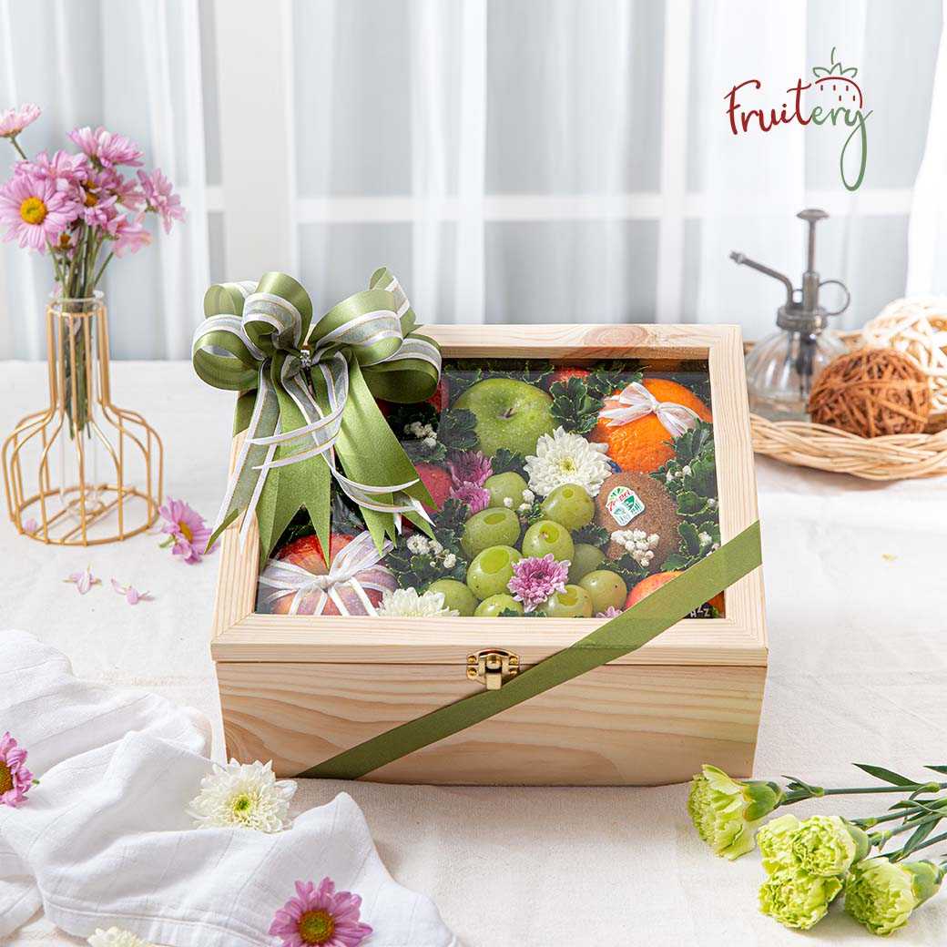 WX01 Fruit & Flower Wood box
