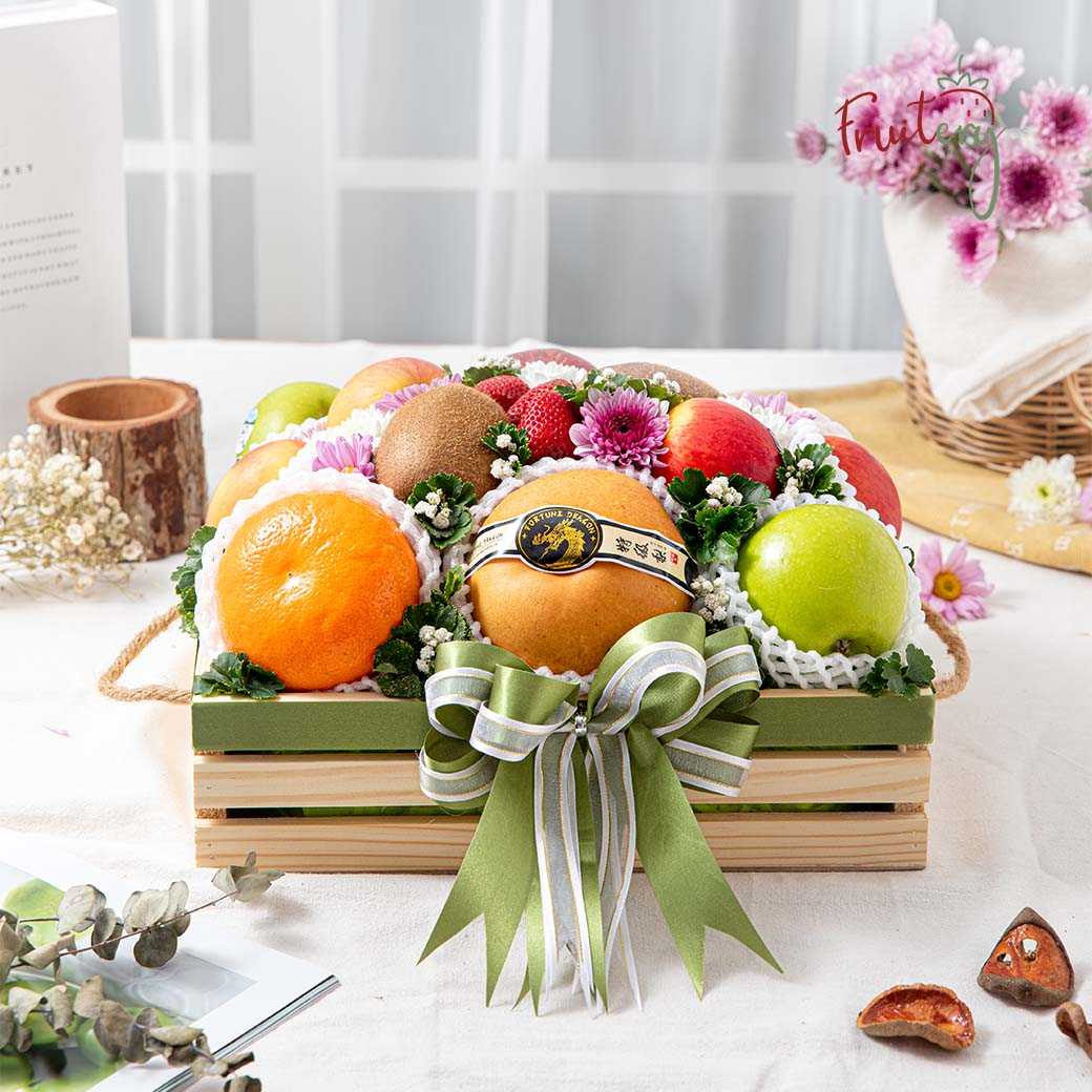 WB01 Fruit & Flower Wood basket