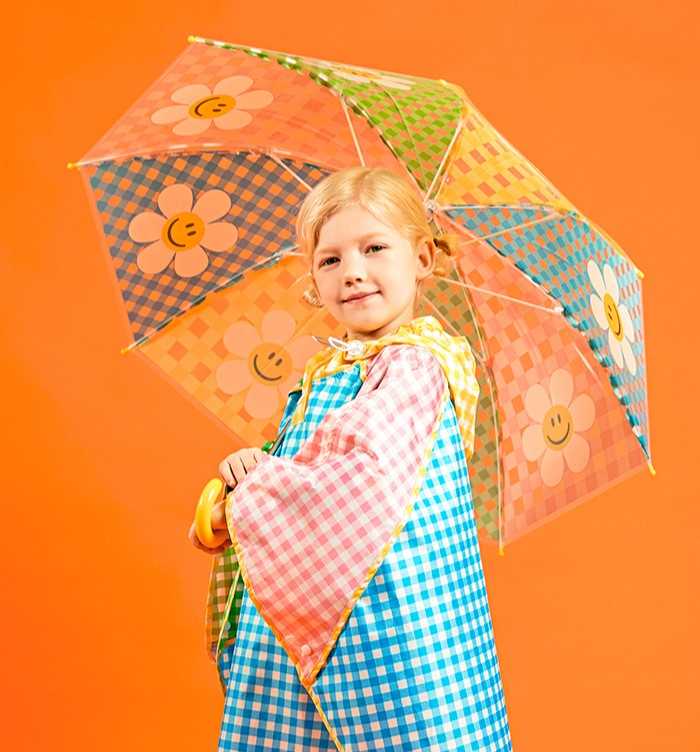 ( พร้อมส่ง ) Wiggle Wiggle Kids Transparent Umbrella ลาย Cotton Candy ร่มใส