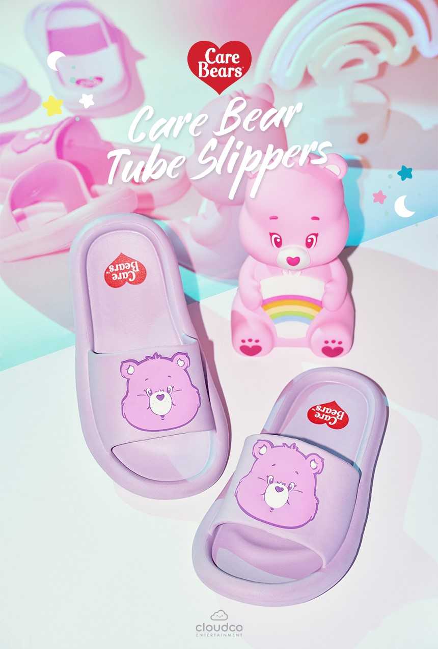 ( พร้อมส่ง ) Care Bears Tube Slippers รองเท้าแคร์แบร์