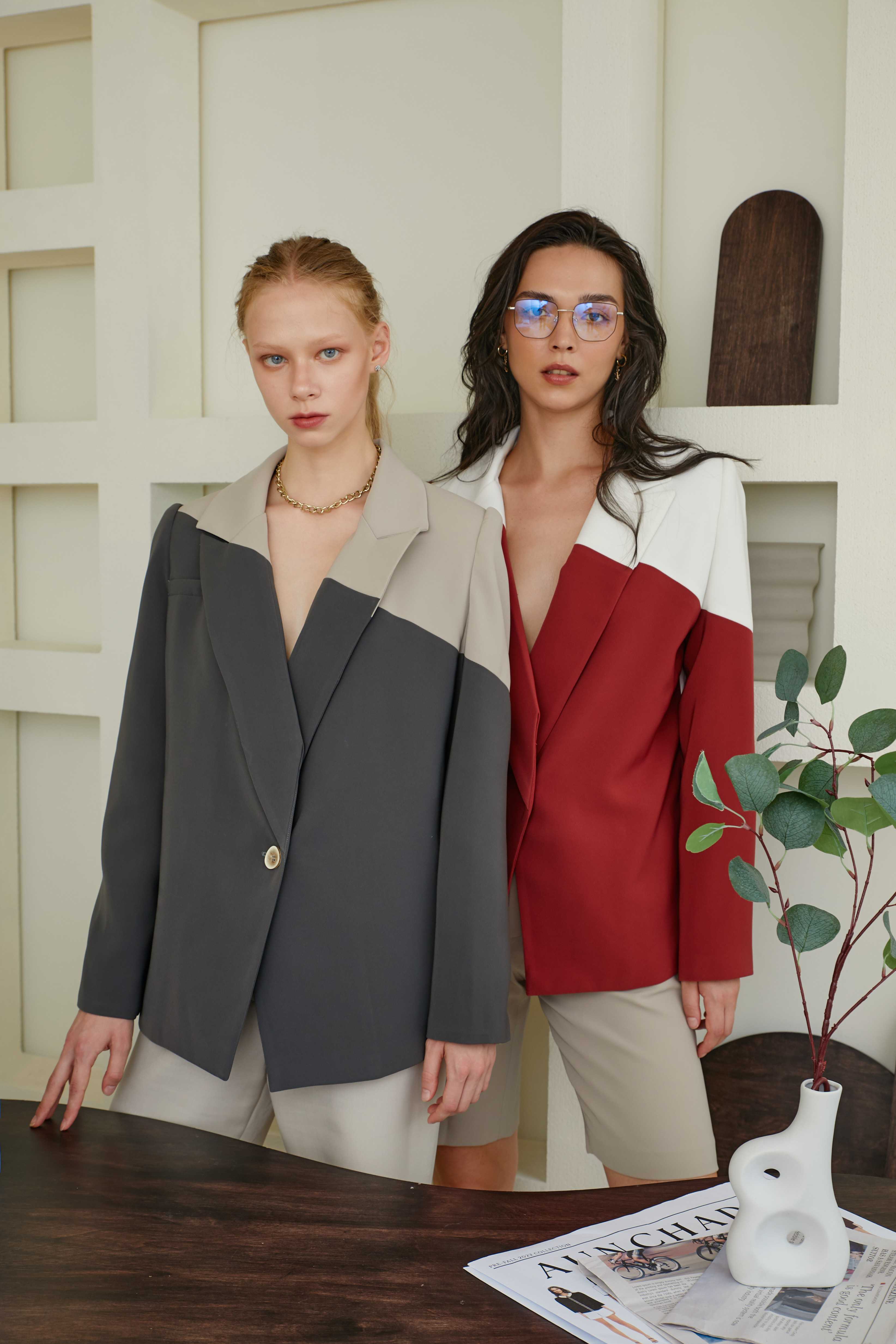 Two tone Oversize Blazer