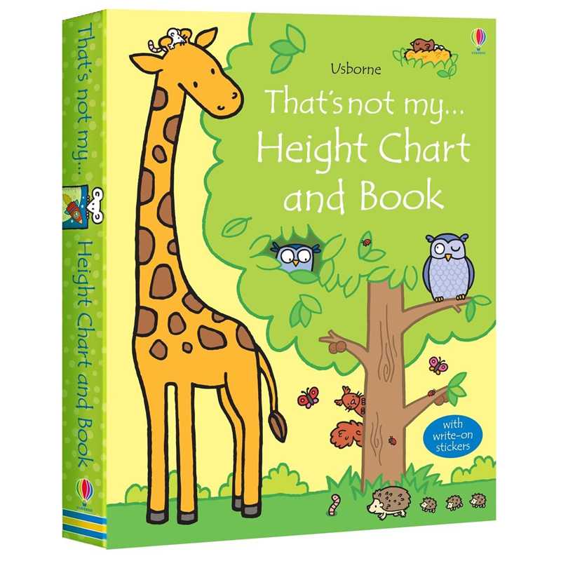 Usborne books That’s not my height chart and book 3Y+ สำหรับเด็ก 3 ปีขึ้นไป ฟรีที่วัดส่วนสูง