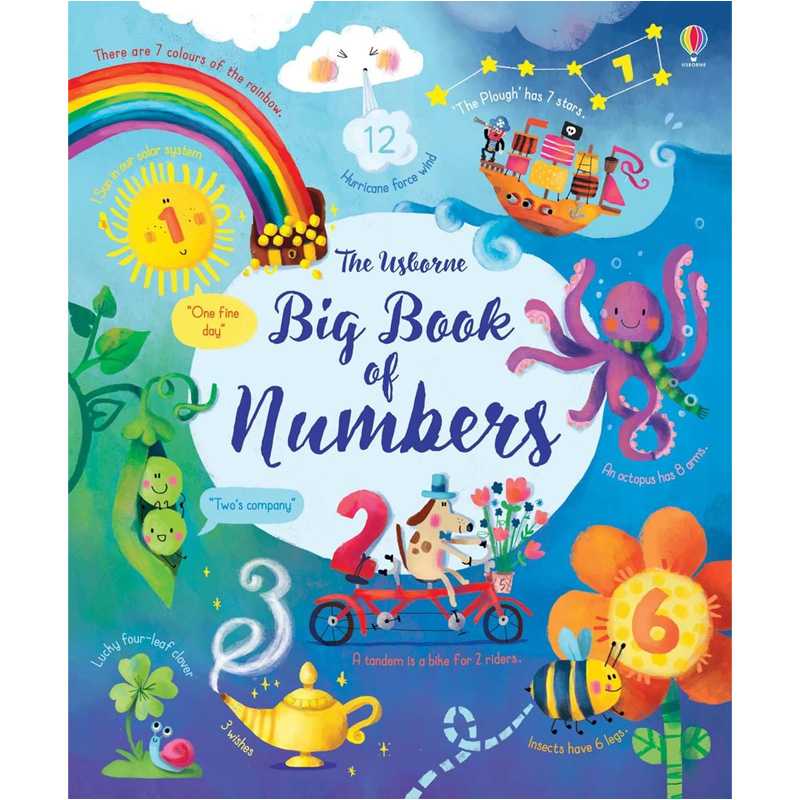 Usborne books Big book of numbers 3Y+ หนังสือ ตัวเลข สำหรับเด็ก 3 ปีขึ้นไป