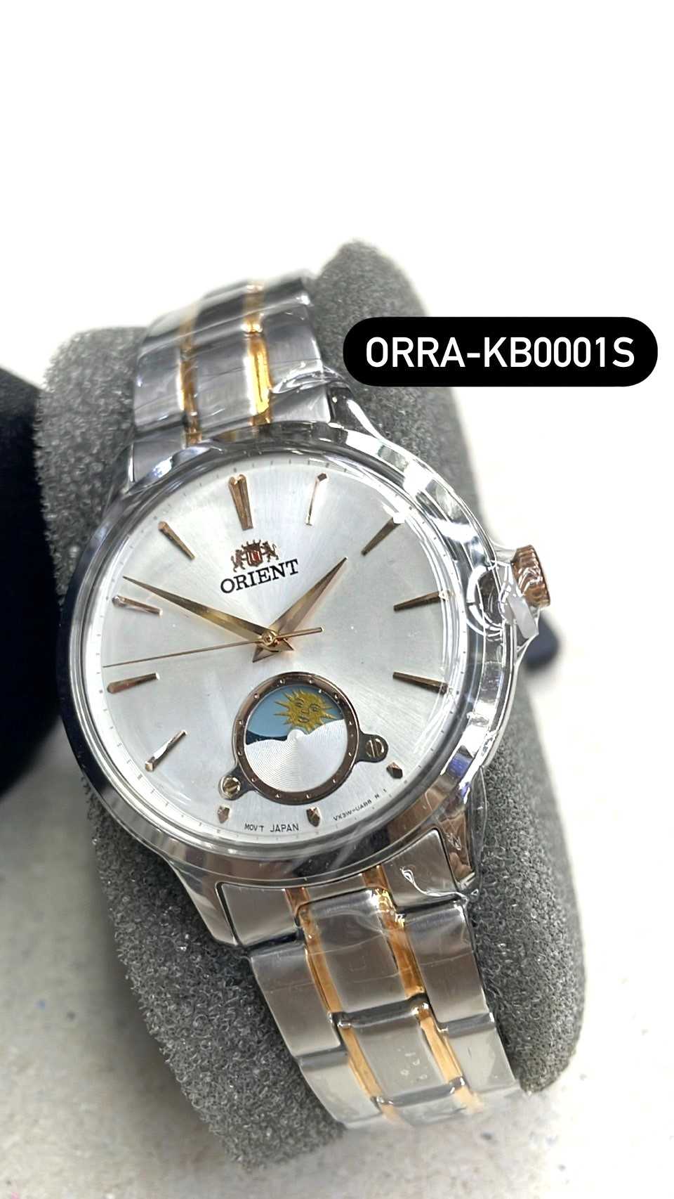 ORIENT SUN&MOON CONTEMPORARY นาฬิกาข้อมือผู้หญิง Quartz ORRA-KB0001S (34.3 mm. สายเหล็ก)