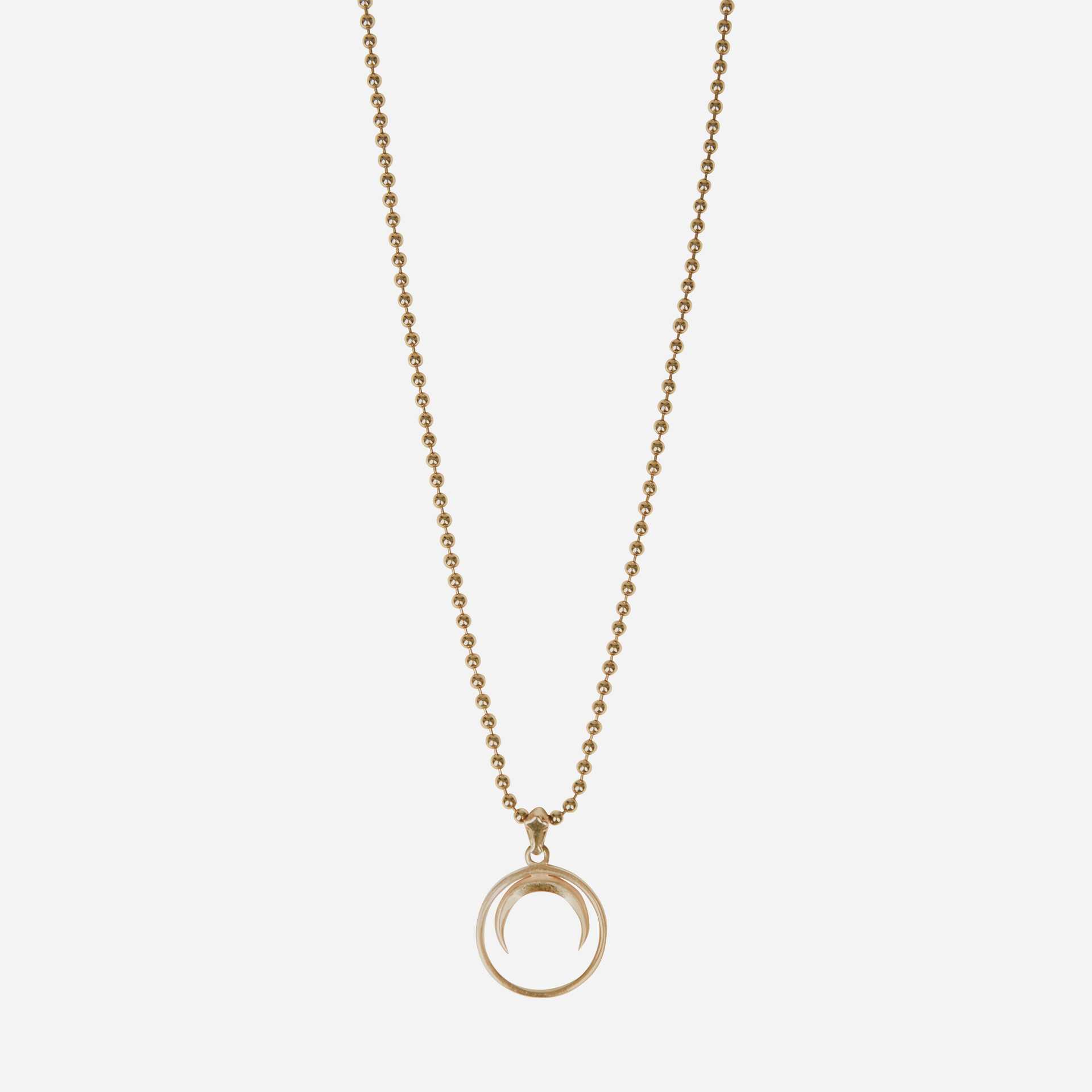 NEW MOON 9K GOLD NECKLACE