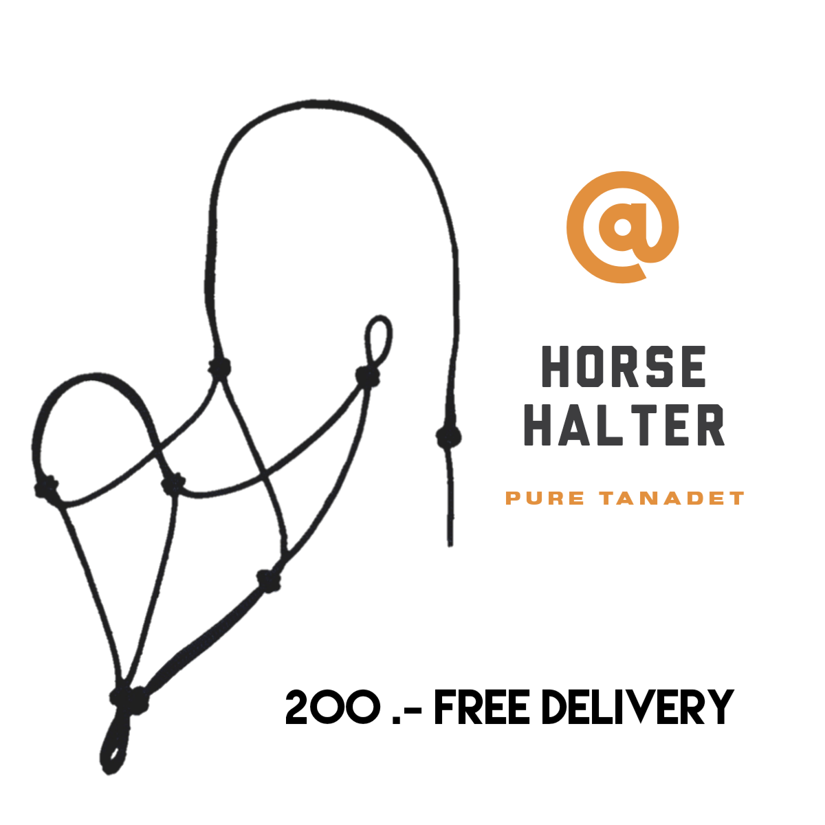 PROREIN ROPE Halter - ขลุมจูงม้าเชือกถัก