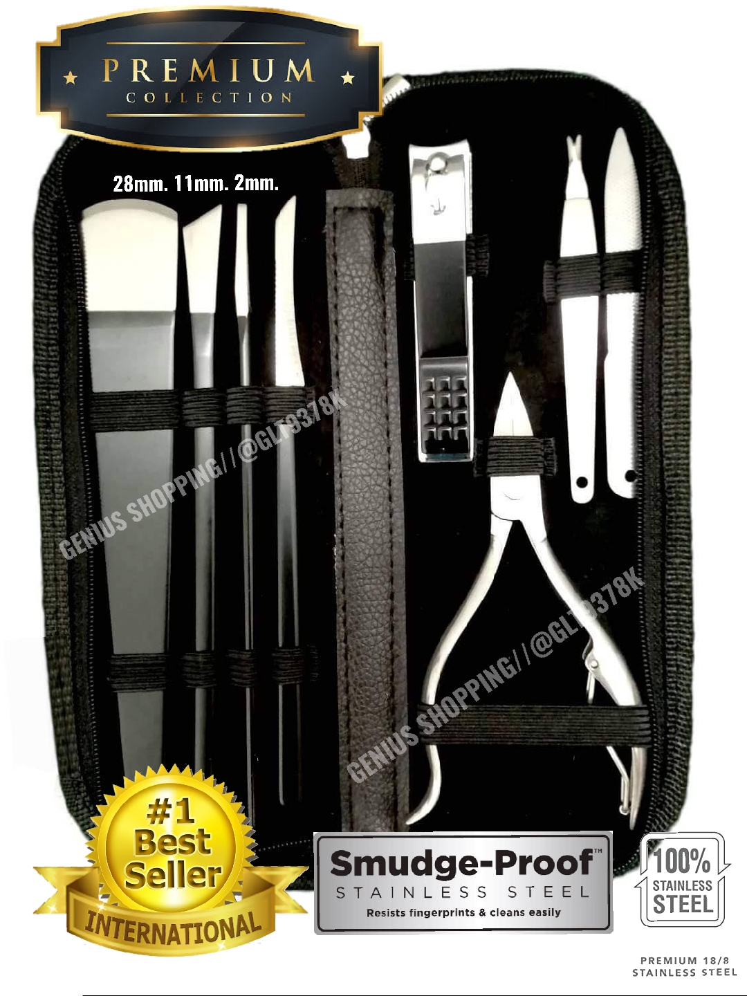 ชุดกรรไกรตัดเล็บ Stainless ตัดเล็บขบง่ายแทบ​ไม่รู้สึก​