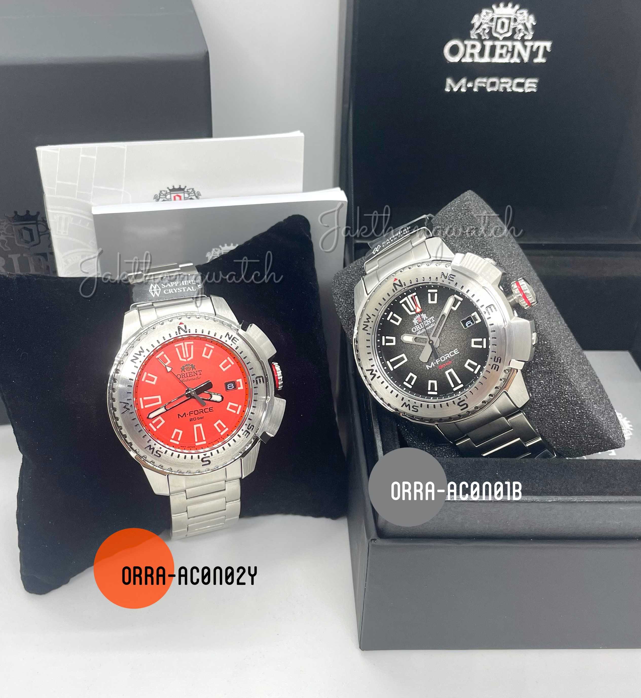 ORIENT M-FORCE (Gen II) Mechanical Sports นาฬิกาข้อมือ Automatic รุ่น ORRA-AC0N01B & ORRA-AC0N02Y