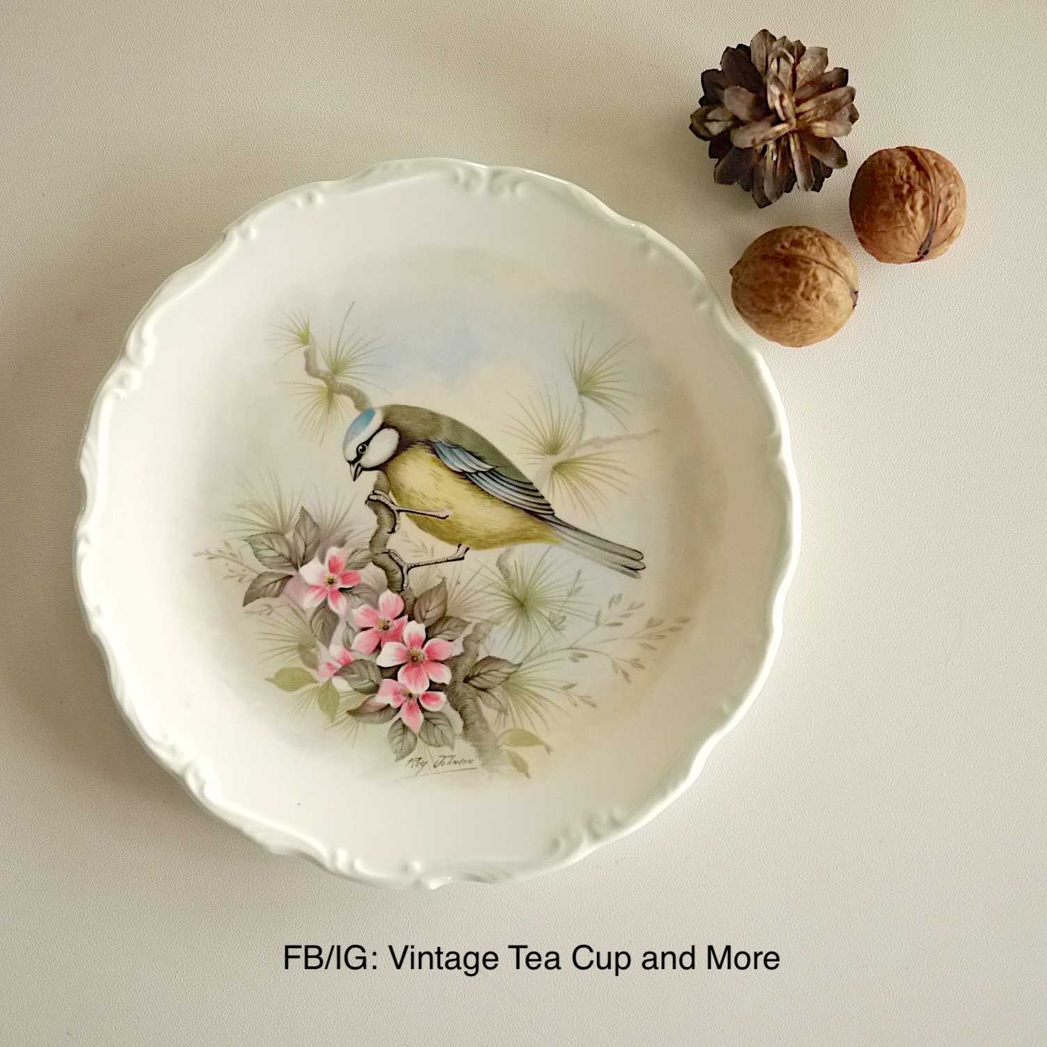 จานโชว์ Royal Albert The Woodland Birds Collection