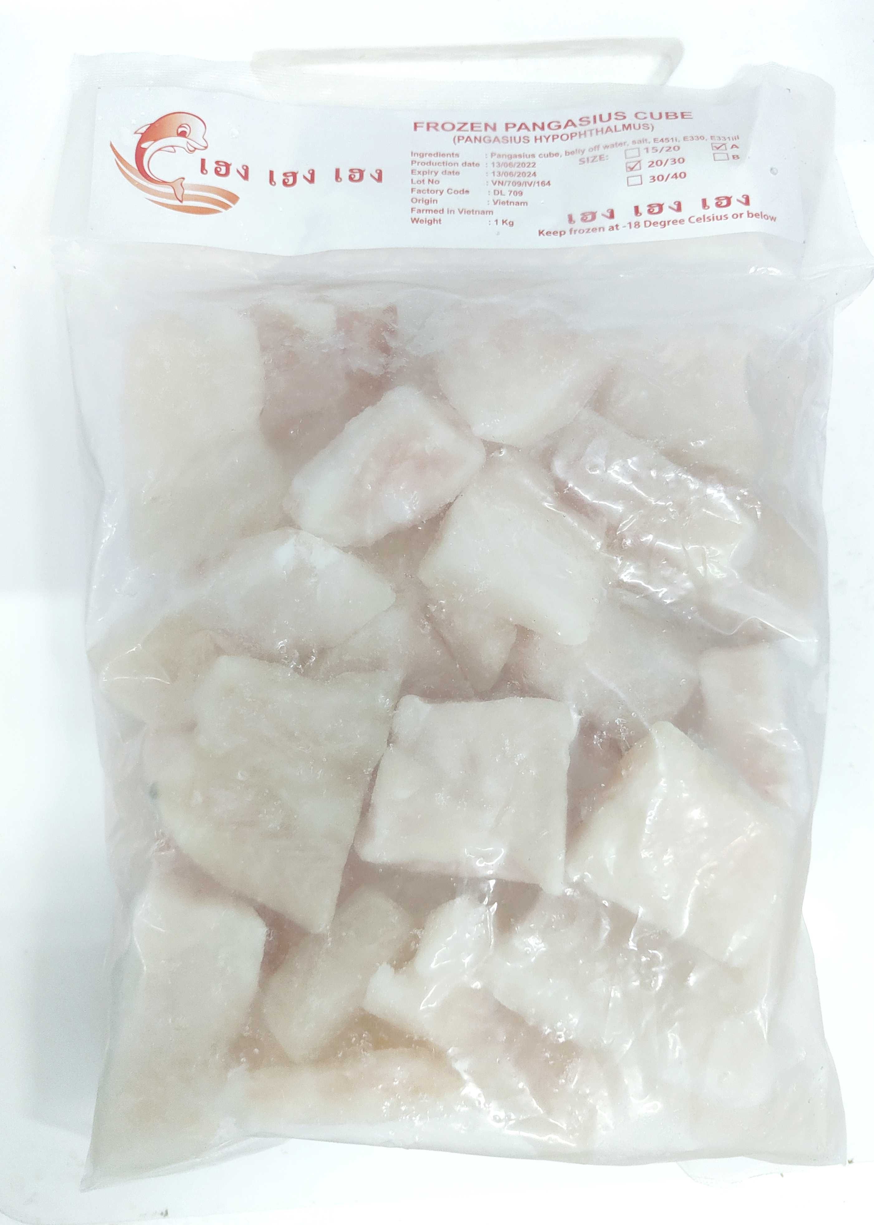 1111-001 ปลาดอลลี่A หั่นชิ้น 20/30(10x1กก.)เฮง10