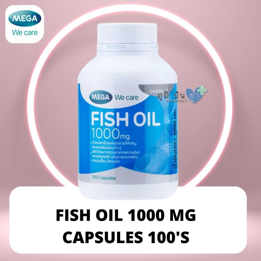 MEGA FISH OIL 1000 MG CAPSULES 100'S