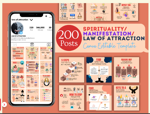 เทมเพลต Canva ฝึกสุนัข+120 โพสต์