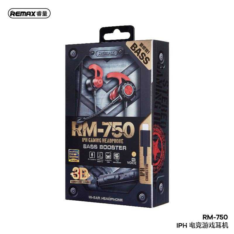 หูฟัง Gaming Remax หูฟัง Lightning   แบบ In-ear