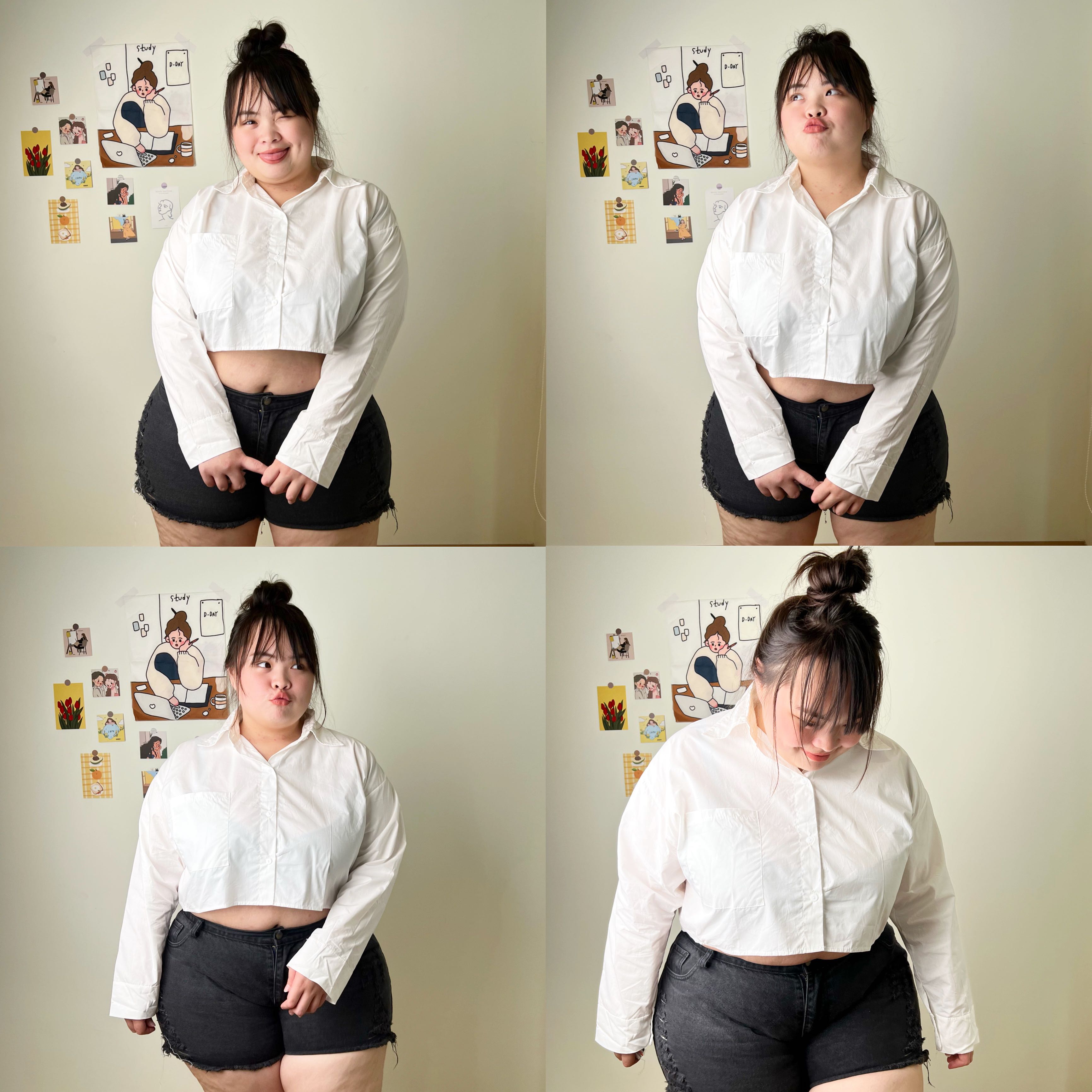 “Shirt crop white” 