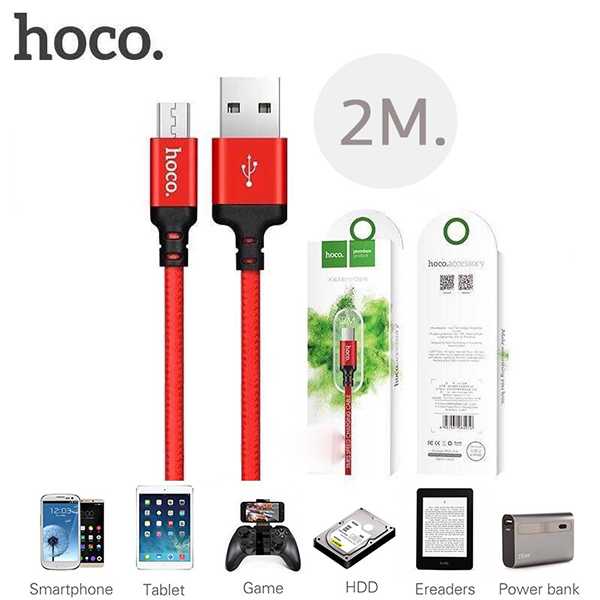 สายชาร์จ Hoco X14 Micro USB 2 M