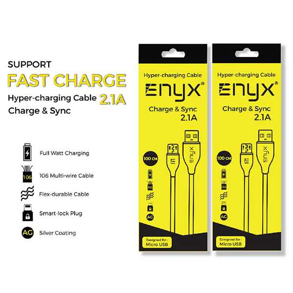 สายชาร์จ ENYX Hyper Charging 2.1A Micro