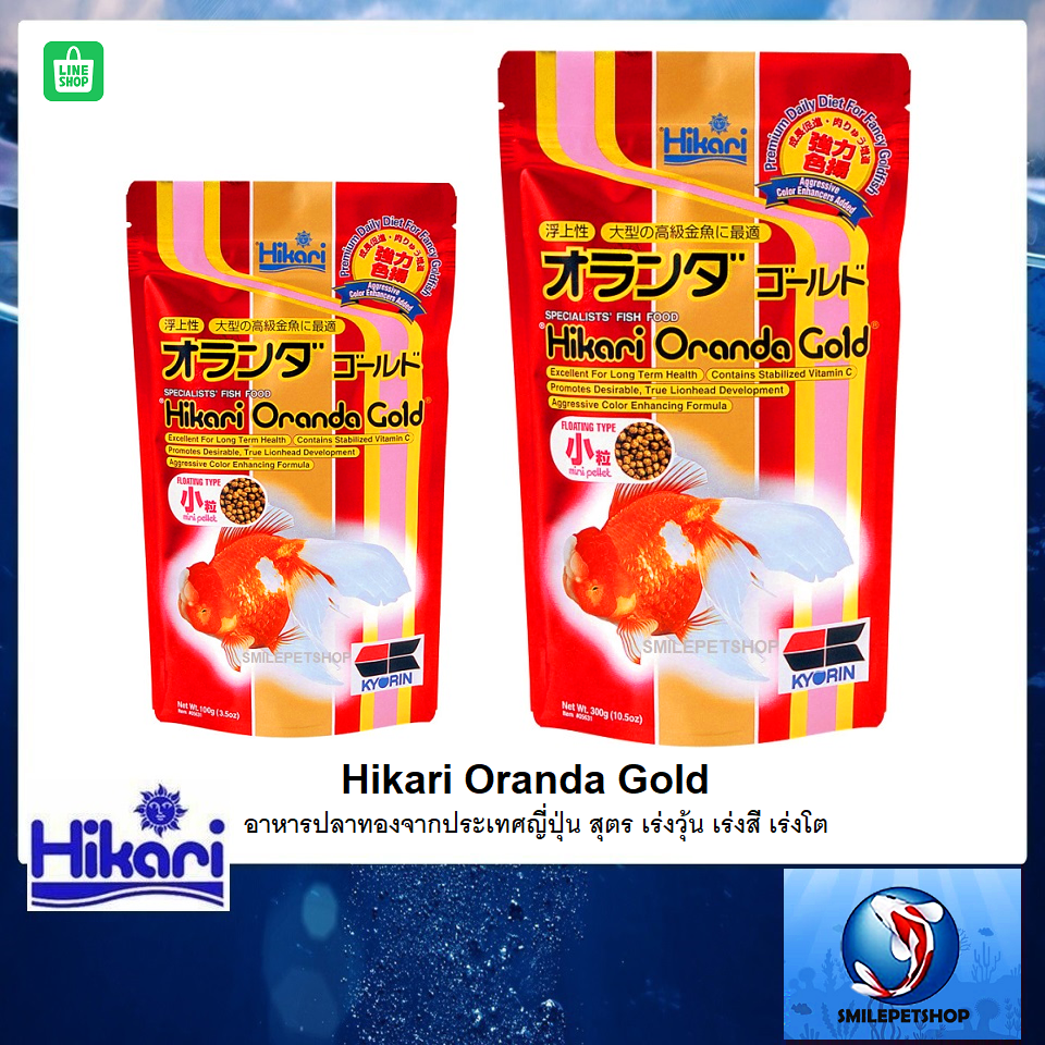 Hikari Oranda Gold(อาหารปลาทองจากประเทศญี่ปุ่น เร่งวุ้น เร่งสี เร่งโต)